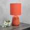 Simple Designs 10" Thimble Base Ceramic Table Lamp